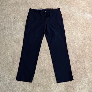 Banana Republic Slim Navy Check Dress Pants